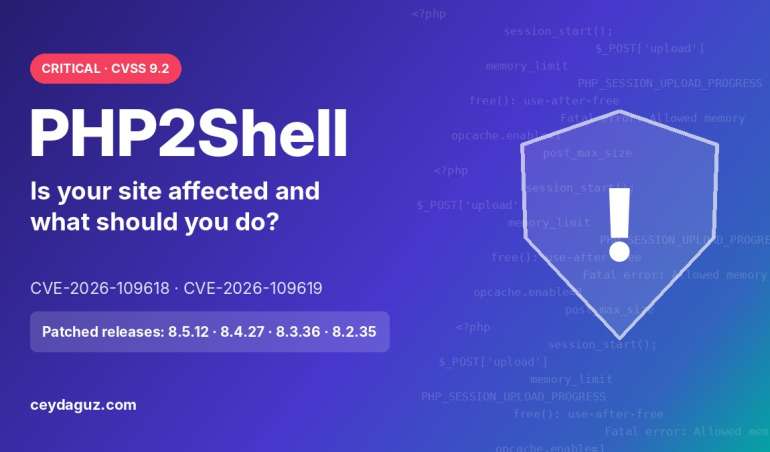 PHP2Shell PHP vulnerability: CVE-2026-109618 and CVE-2026-109619